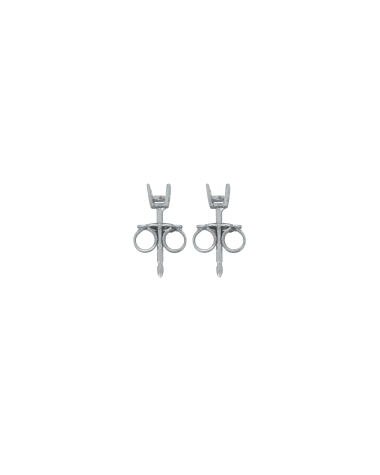 18CT W/G TRAD EAR MOUNT 25pt